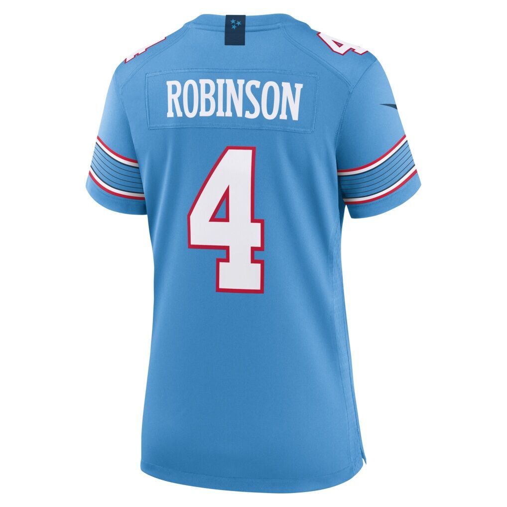 Wan'Dale Robinson Tennessee Titans Nike Women's Team Game Jersey - Light Blue