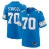 Juice Scruggs Detroit Lions Nike Team Game Jersey - Blue - Front View