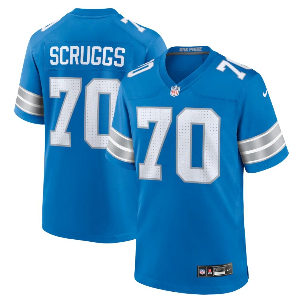 Juice Scruggs Detroit Lions Nike Team Game Jersey