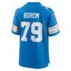 Larry Borom Detroit Lions Nike Team Game Jersey - Blue - Detail View