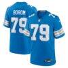 Larry Borom Detroit Lions Nike Team Game Jersey - Blue - Front View