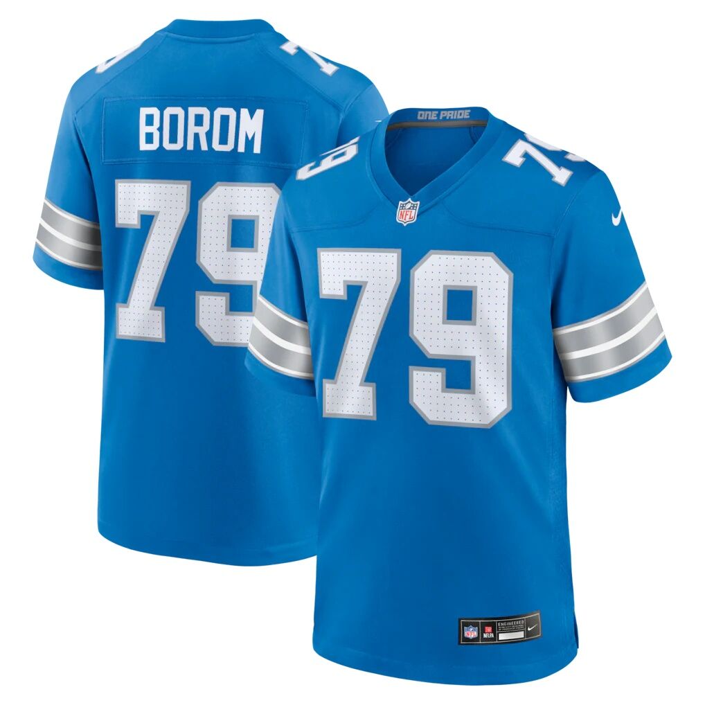 Larry Borom Detroit Lions Nike Team Game Jersey