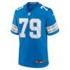 Larry Borom Detroit Lions Nike Team Game Jersey - Blue - Side View