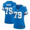 Larry Borom Detroit Lions Nike Women's Team Game Jersey - Blue - Front View