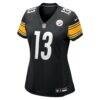 Rico Dowdle Pittsburgh Steelers Nike Women's Team Game Jersey - Black - Side View