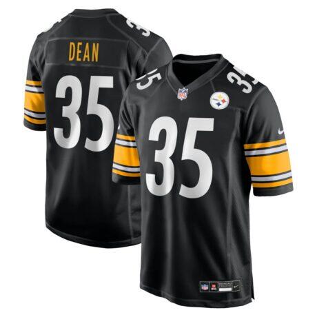 Jamel Dean Pittsburgh Steelers Nike Team Game Jersey - Black - Front View