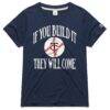 Minnesota Twins Homage Women's 2026 Field of Dreams If You Build It Tri-Blend T-Shirt - Navy - Front View
