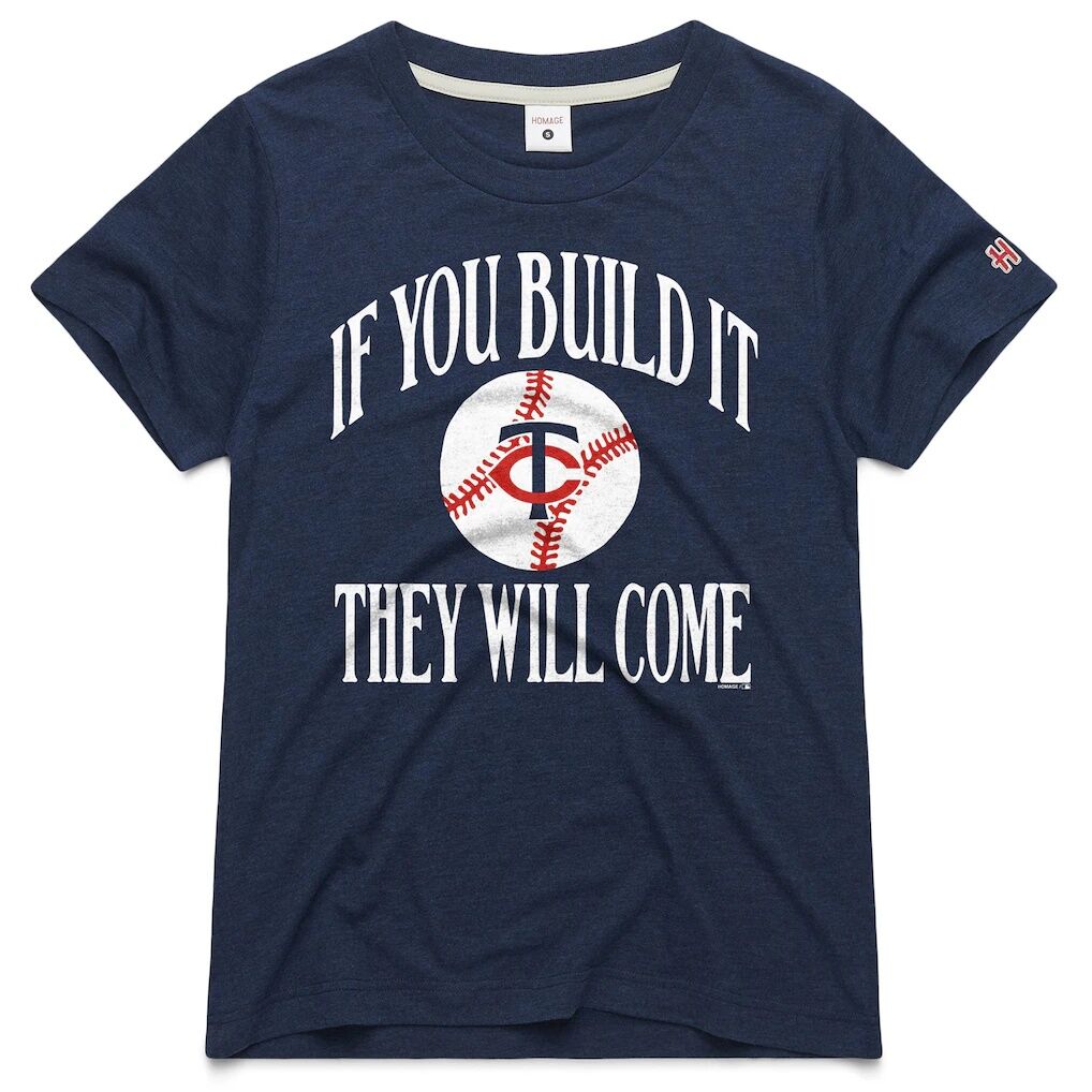 Minnesota Twins Homage Women's 2026 Field of Dreams If You Build It Tri-Blend T-Shirt