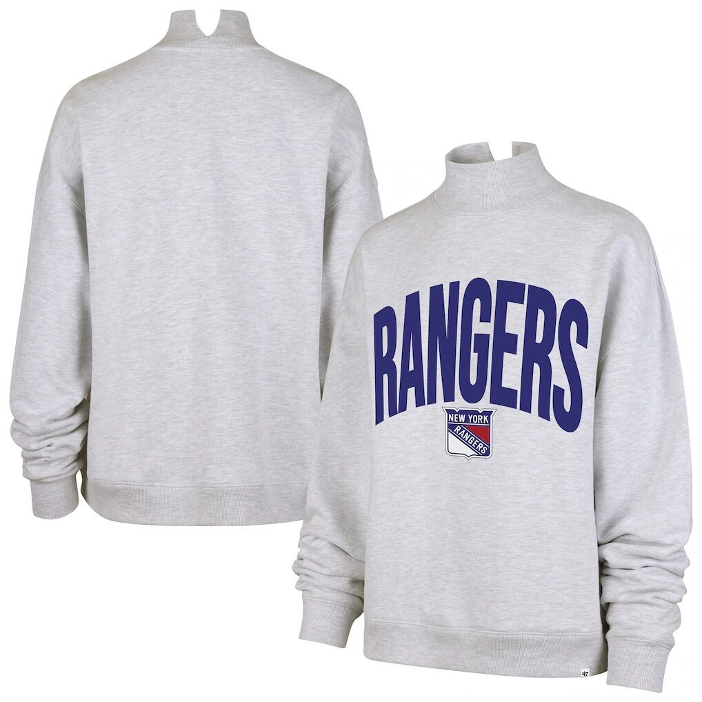 New York Rangers '47 Women's Subtle Muse Sweatshirt - Heather Gray
