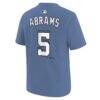CJ Abrams Washington Nationals Nike Youth City Connect Name & Number T-Shirt - Blue - Detail View