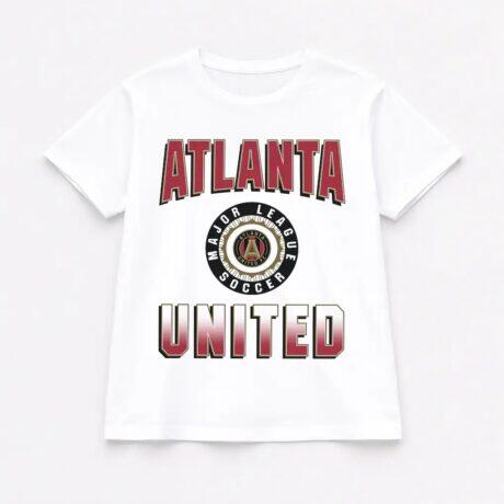 Atlanta United FC Gameday Couture Women's Oversized All-Time Classic Flowy T-Shirt - White - Front View
