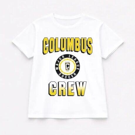 Columbus Crew Gameday Couture Women's Oversized All-Time Classic Flowy T-Shirt - White - Front View