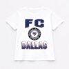 FC Dallas Gameday Couture Women's Oversized All-Time Classic Flowy T-Shirt - White - Front View