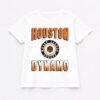 Houston Dynamo FC Gameday Couture Women's Oversized All-Time Classic Flowy T-Shirt - White - Front View