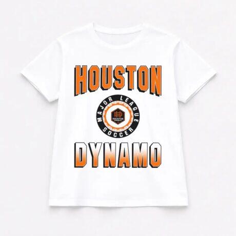 Houston Dynamo FC Gameday Couture Women's Oversized All-Time Classic Flowy T-Shirt - White - Front View