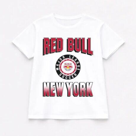 New York Red Bulls Gameday Couture Women's Oversized All-Time Classic Flowy T-Shirt - White - Front View