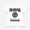Philadelphia Union Gameday Couture Women's Oversized All-Time Classic Flowy T-Shirt - White - Front View