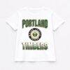Portland Timbers Gameday Couture Women's Oversized All-Time Classic Flowy T-Shirt - White - Front View