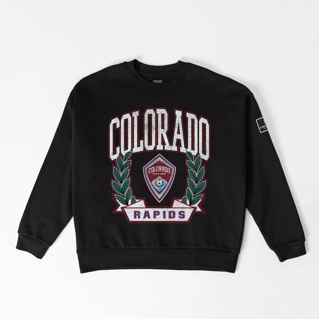 Colorado Rapids Gameday Couture Women's Oversized Victory Lane Black Label Premium Fleece Sweatshirt