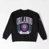 Orlando City SC Gameday Couture Women's Oversized Victory Lane Black Label Premium Fleece Sweatshirt - Black - Front View