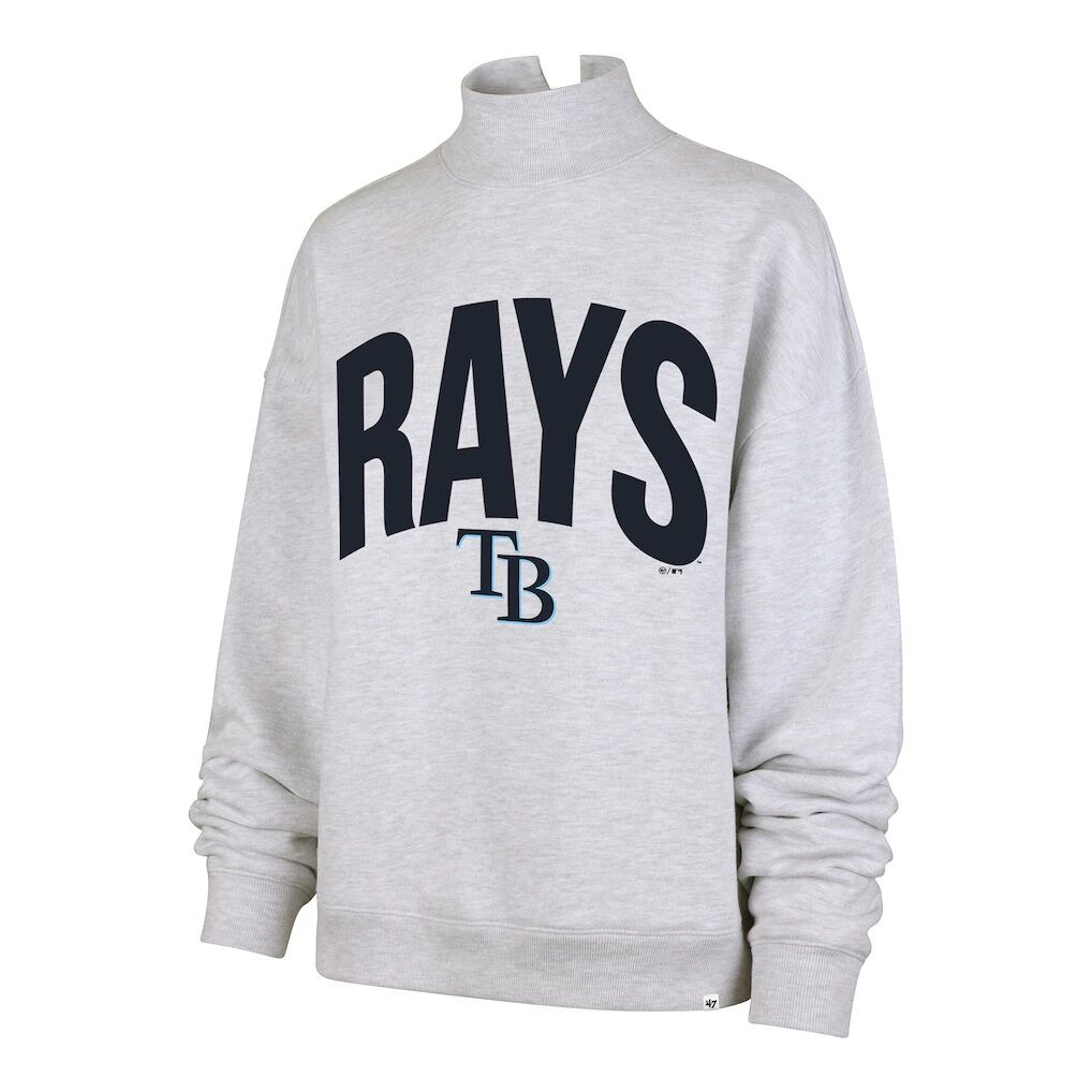 Tampa Bay Rays '47 Women's Subtle Muse Mock Neck Sweatshirt - Heather Gray