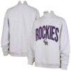 Colorado Rockies '47 Women's Subtle Muse Mock Neck Sweatshirt - - Front View