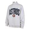 Houston Astros '47 Women's Subtle Muse Mock Neck Sweatshirt - - Side View