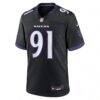 Trey Hendrickson Baltimore Ravens Nike Alternate Game Jersey - Black - Side View