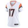 Jaylen Waddle Denver Broncos Nike Women's Game Jersey - White - Side View