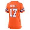 Jaylen Waddle Denver Broncos Nike Women's Mile High Collection 1977 Throwback Game Jersey - Orange - Detail View