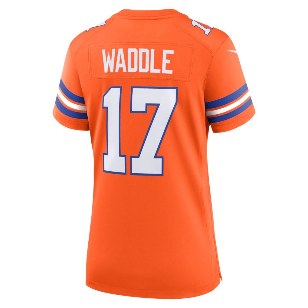 Jaylen Waddle Denver Broncos Nike Women's Mile High Collection 1977 Throwback Game Jersey