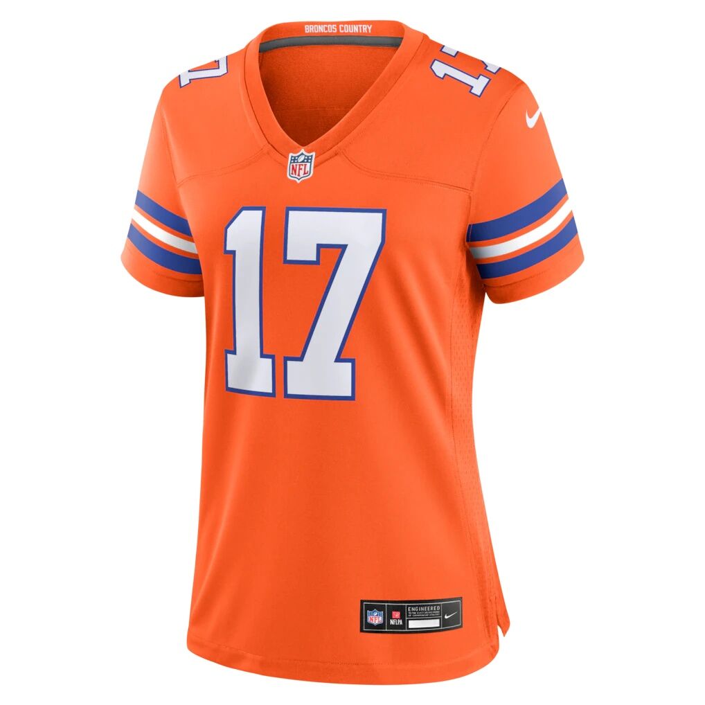 Jaylen Waddle Denver Broncos Nike Women's Mile High Collection 1977 Throwback Game Jersey