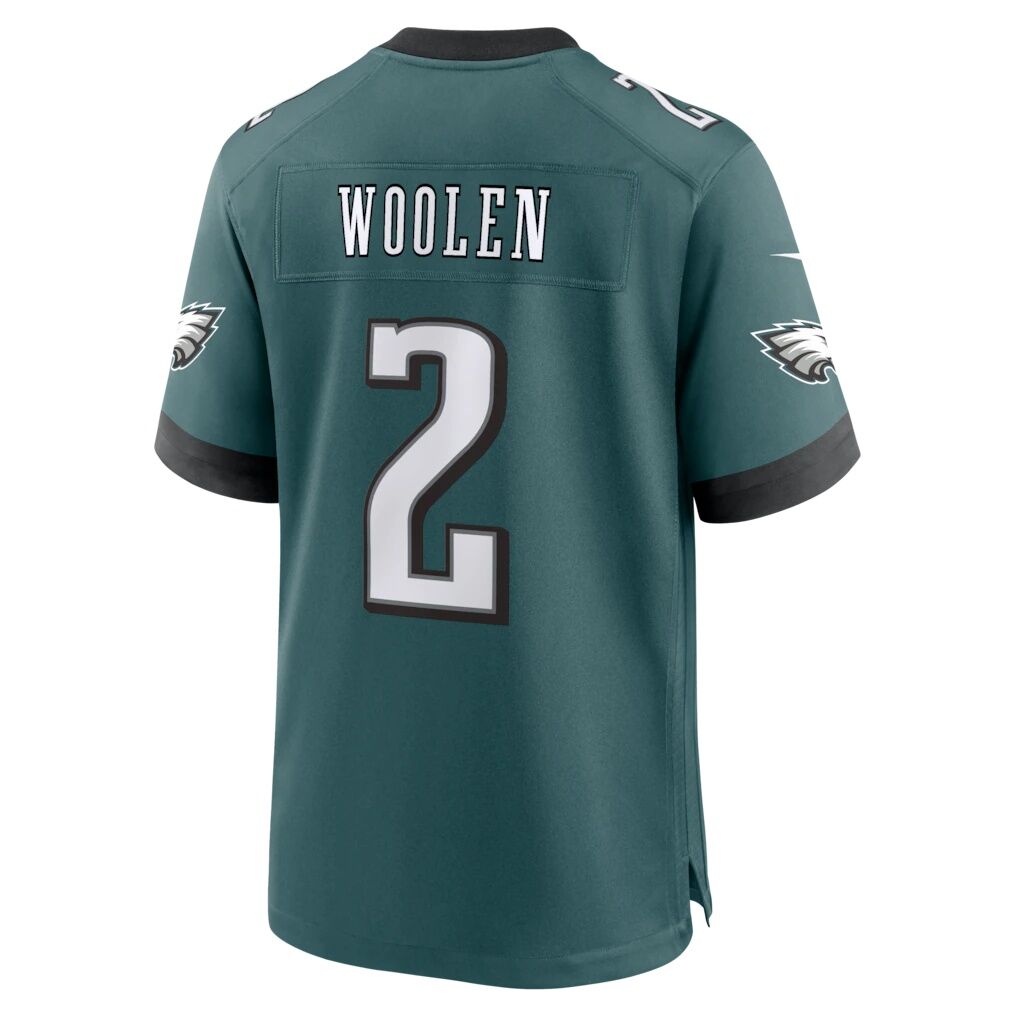 Tariq Woolen Philadelphia Eagles Nike Team Game Jersey - Midnight Green