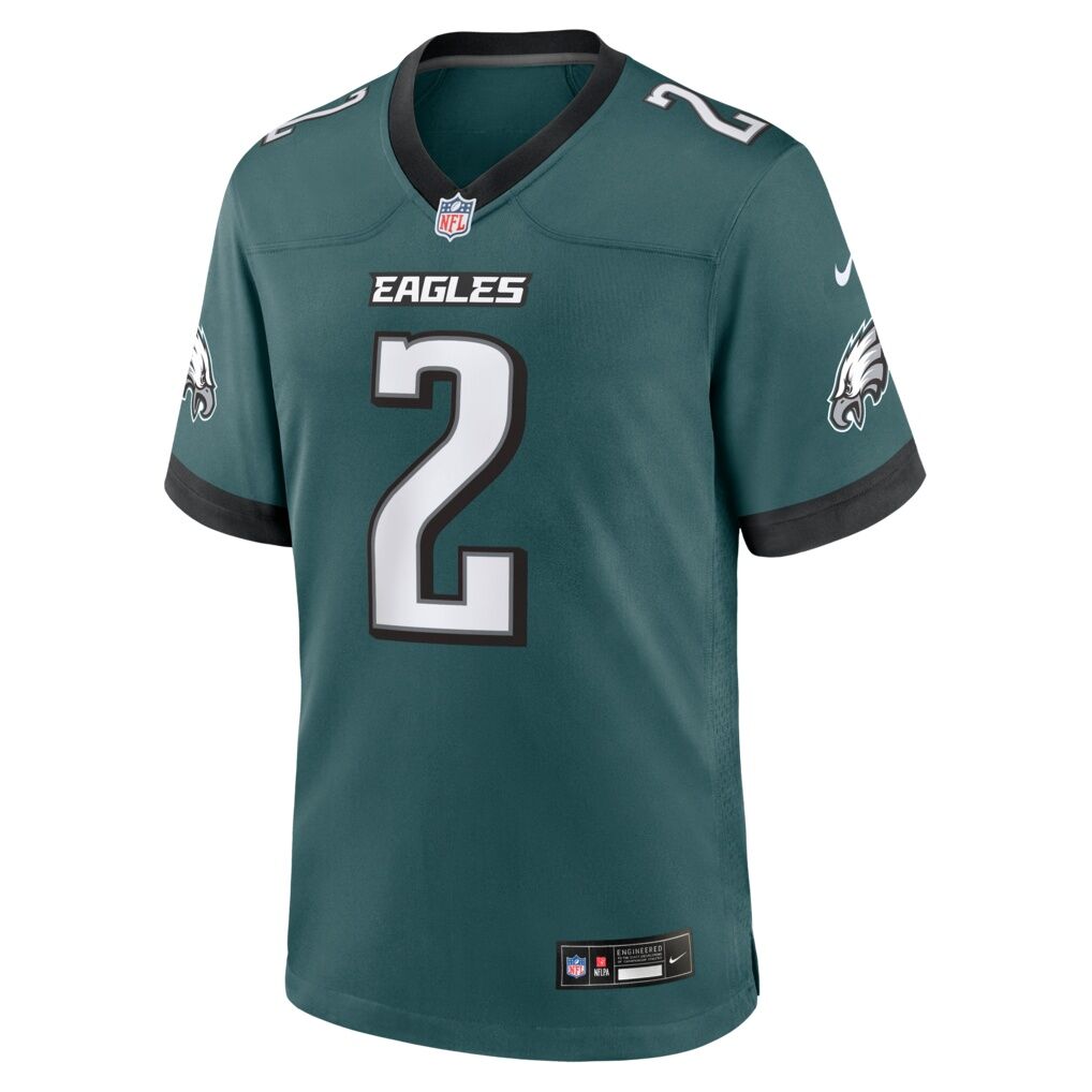 Tariq Woolen Philadelphia Eagles Nike Team Game Jersey - Midnight Green