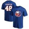 Matthew Schaefer New York Islanders Fashion7 Big & Tall Heat Check Name & Number T-Shirt - - Front View
