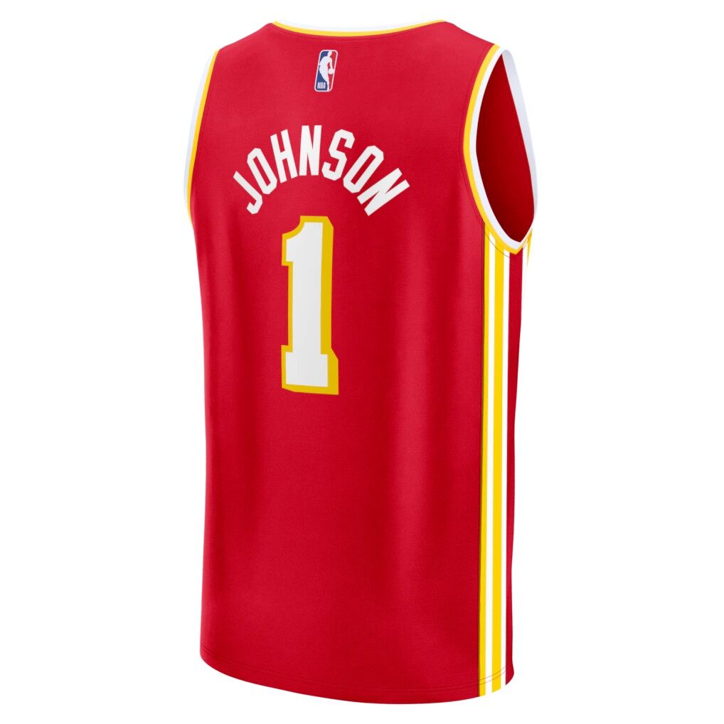 Jalen Johnson Atlanta Hawks Fashion7 Youth Fast Break Jersey - Icon Edition