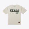 Dallas Stars Mitchell & Ness Core Plus T-Shirt - Cream - Front View