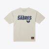 Buffalo Sabres Mitchell & Ness Core Plus T-Shirt - Cream - Front View