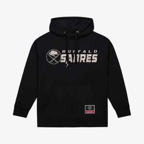 Buffalo Sabres Mitchell & Ness True Timber Camo Hoodie - Black - Front View