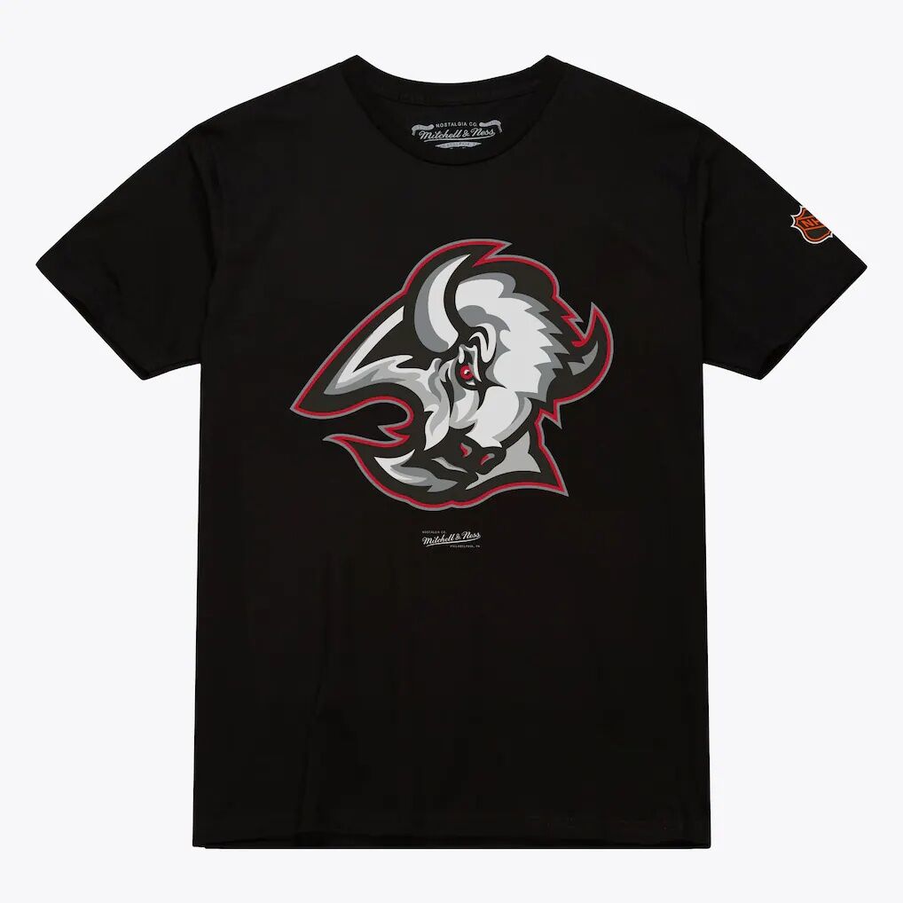 Buffalo Sabres Mitchell & Ness Core Vintage Logo T-Shirt