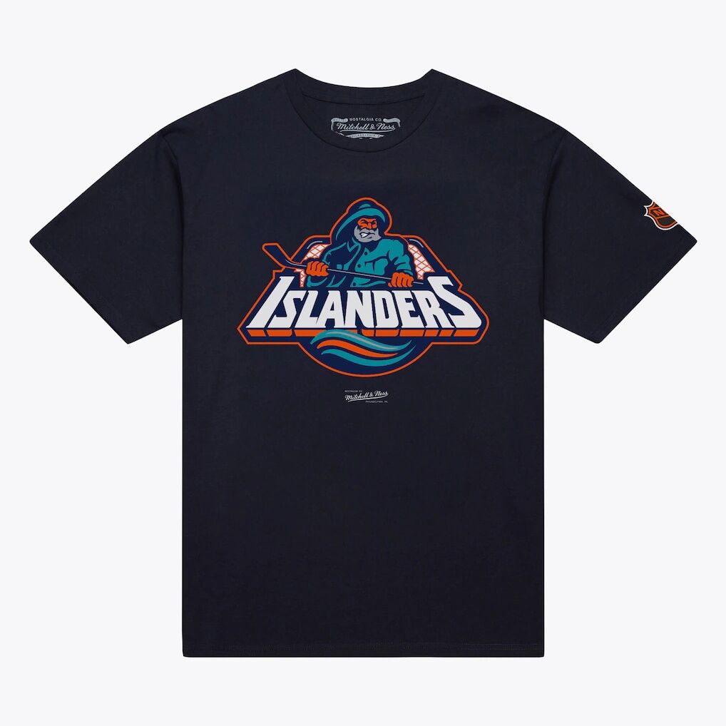 New York Islanders Mitchell & Ness Core Vintage Logo T-Shirt