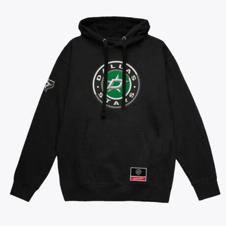 Dallas Stars Mitchell & Ness Team Up Hoodie - Black - Front View