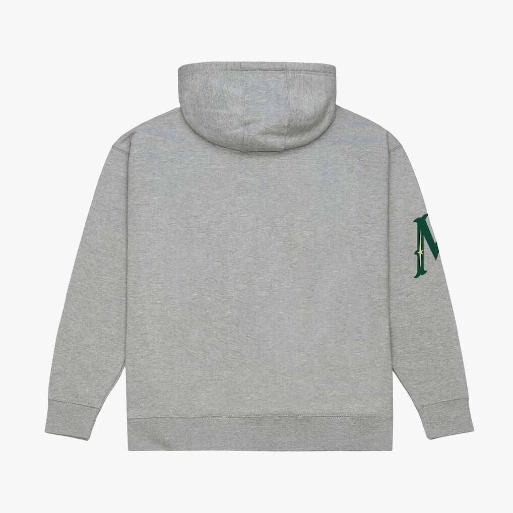 Minnesota Wild Mitchell & Ness Team Up Hoodie - Heather Gray