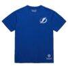 Tampa Bay Lightning Mitchell & Ness Core Penalty Box 3.0 T-Shirt - Blue - Side View