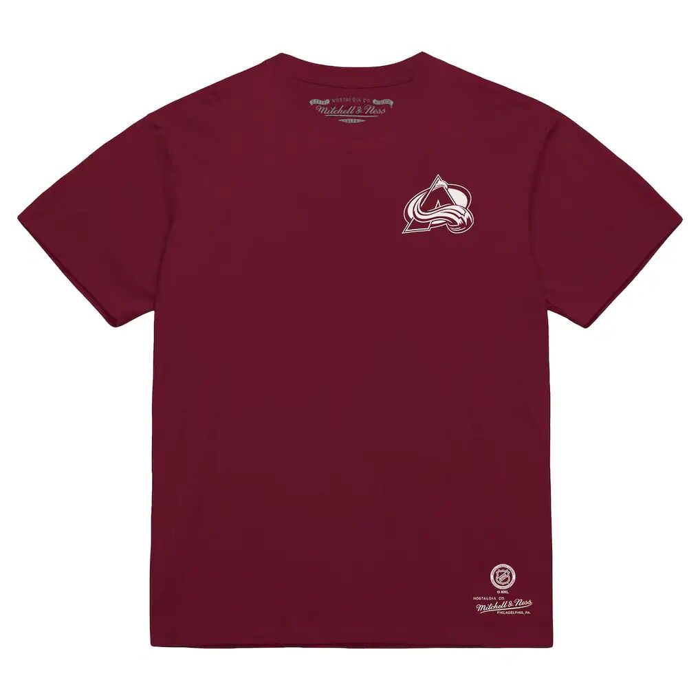 Colorado Avalanche Mitchell & Ness Core Penalty Box 3.0 T-Shirt - Burgundy