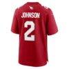 Will Johnson Arizona Cardinals Nike Team Game Jersey - - Detail View