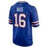 Tyler Bass Buffalo Bills Nike Team Game Jersey - - Detail View