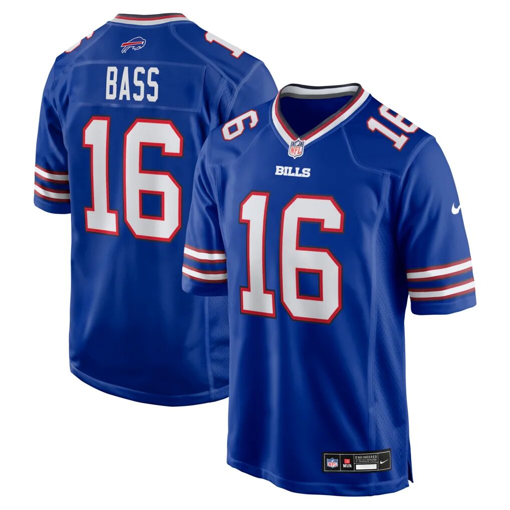 Tyler Bass Buffalo Bills Nike Team Game Jersey -  Royal