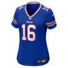 Tyler Bass Buffalo Bills Nike Women's Team Game Jersey - - Side View
