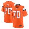 Marques Cox Denver Broncos Nike Team Game Jersey - Orange - Front View